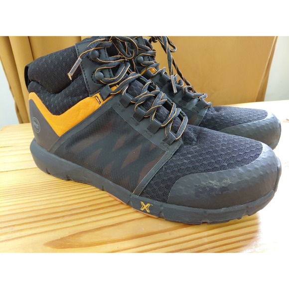 timberland pro radius mens size‎ 11.5 shoes black comp toe work sneakers